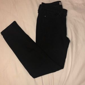 Black CK Jeans w/distressed knees
